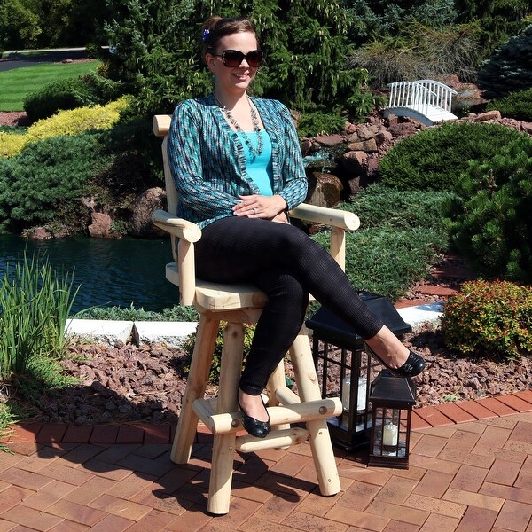 Sunnydaze Rustic Bar Stool