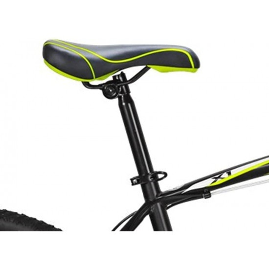 Mountain Bikes X1 27.5 Inches 3 Spoke Wheel 21 Speed Dual Disc Brake Bicycle Blackyellow