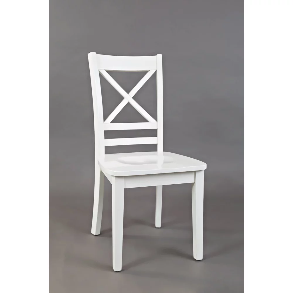 Jofran Simplicity Solid Wood Classic Cross-Back Dining Chair (Set of 2)