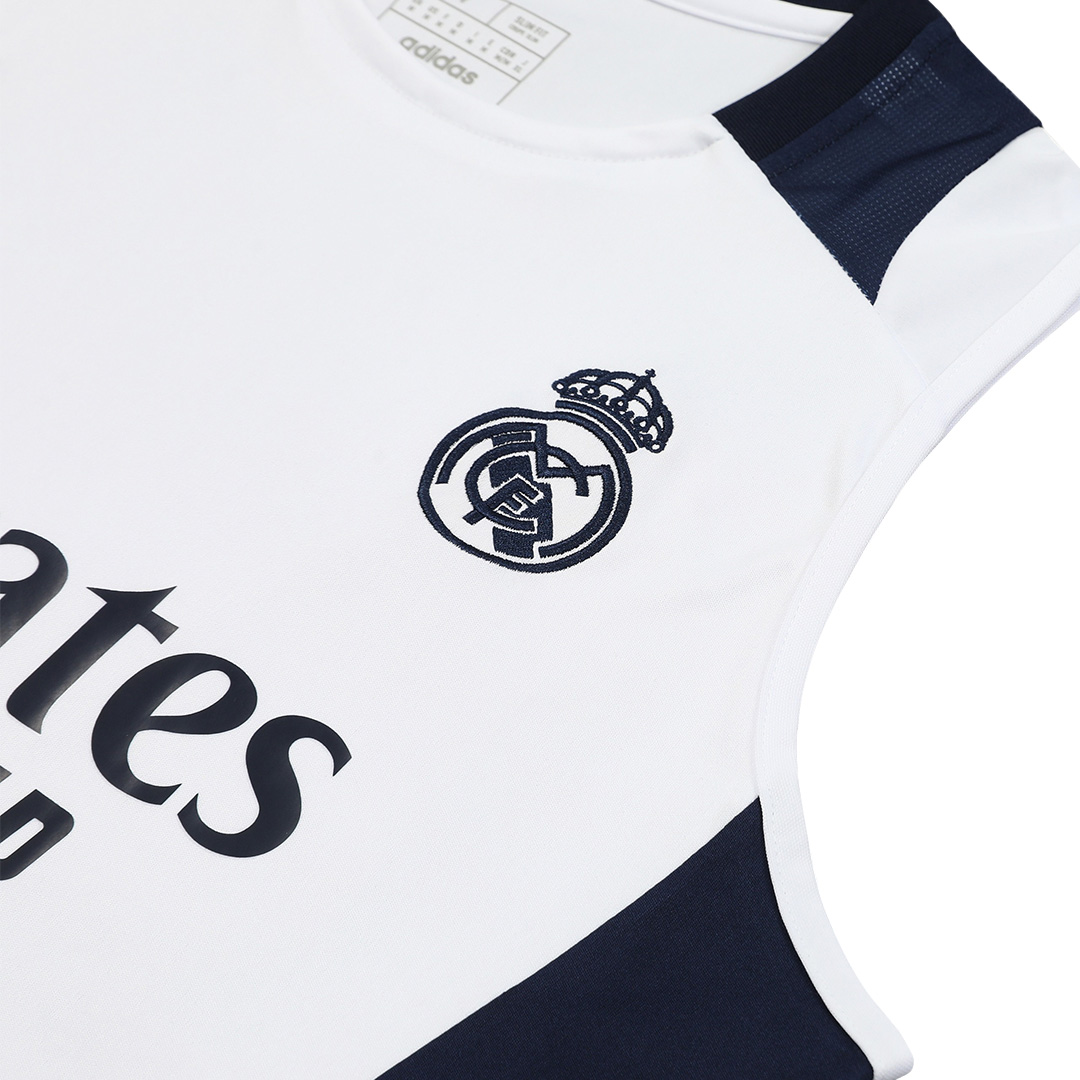 Real Madrid Pre-Match Sleeveless Top White
