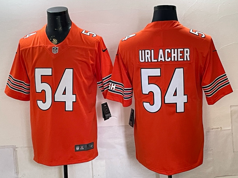 Men's Chicago Bears Brian Urlacher #54 Orange Game Jersey