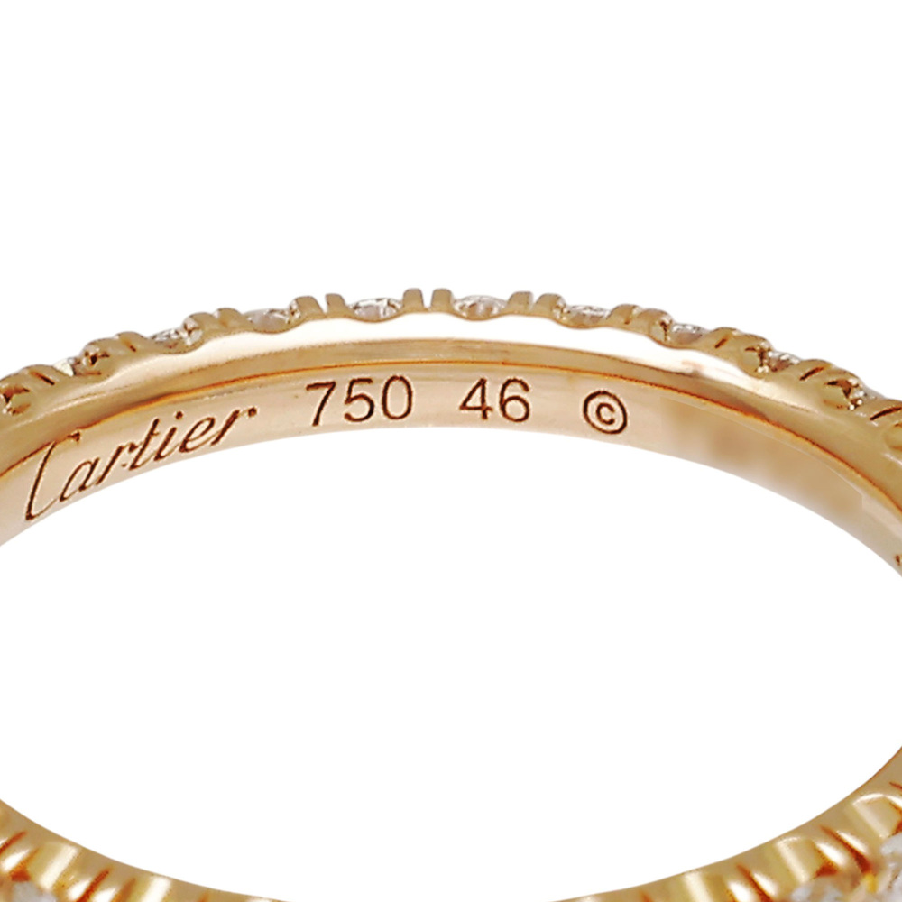 Cartier Ethancel Do Wedding Rings 18K Rose Gold Diamond B4210500