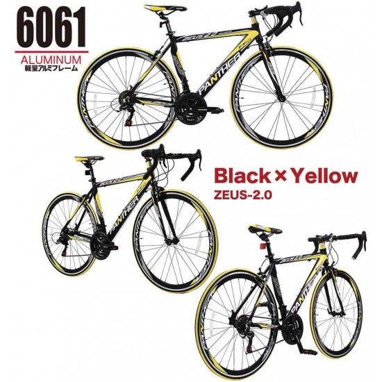 Road Bike Zeus Series 21speeds Aluminum Frame,700 × 25C,Drop Handlebars,Quick Disassembled Wheel