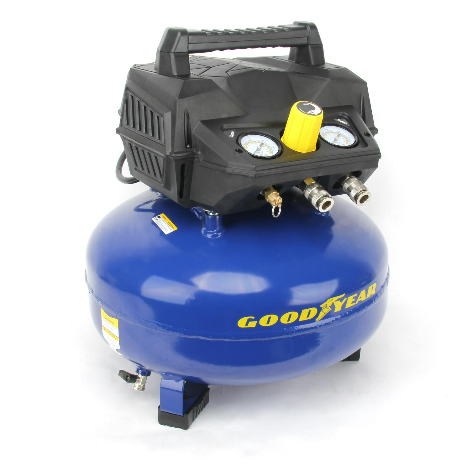GOODYEAR 6 Gallon 175 Max Psi Portable Pancake Air Compressor, 3.0 SCFM at 90 Psi