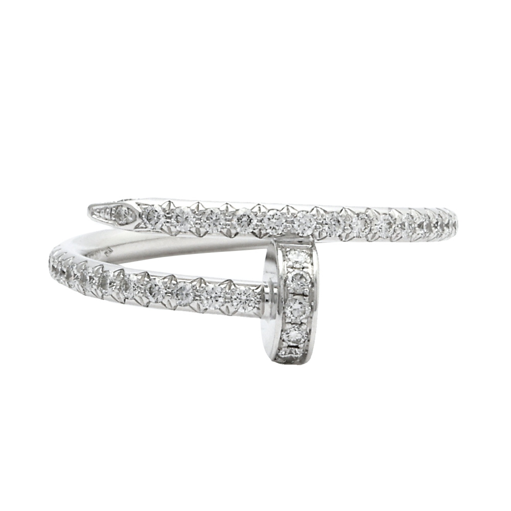 Cartier Juste un Clou Ring 18K White Gold Diamond B4231600