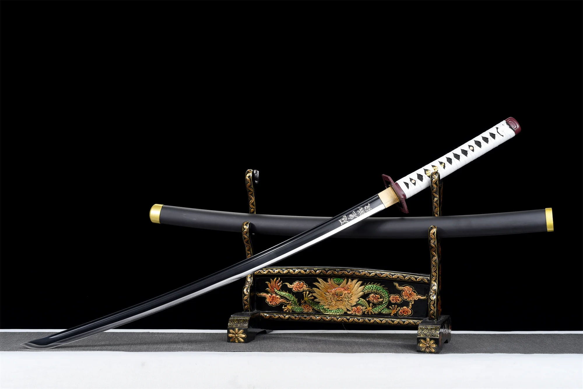 Giyuu Katana – Roasted Black Blade, Full Tang
