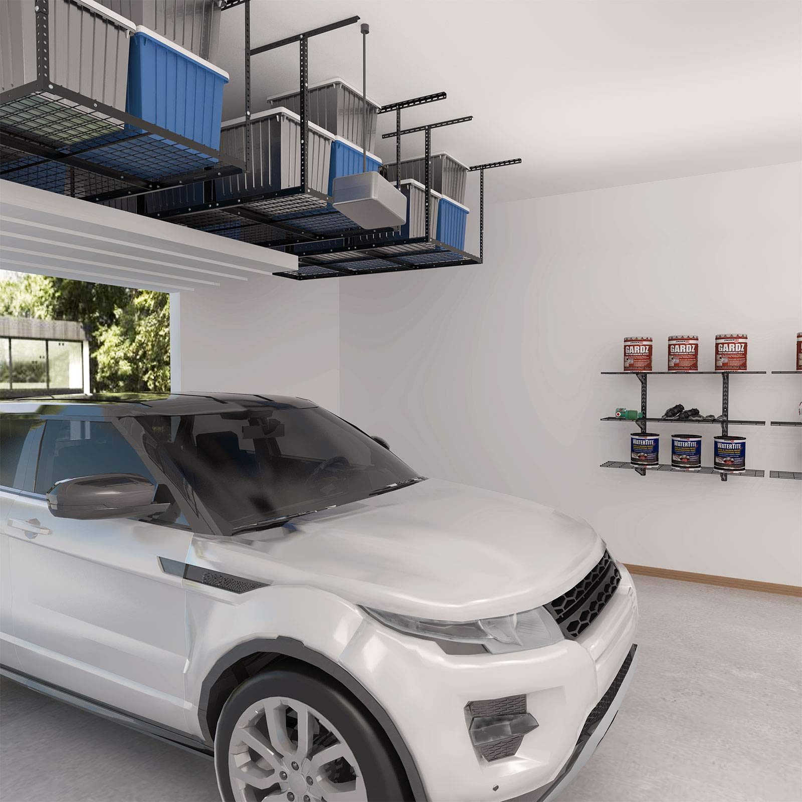 FLEXIMOUNTS 3x6 Overhead Garage Storage Adjustable Ceiling Storage Rack, 72