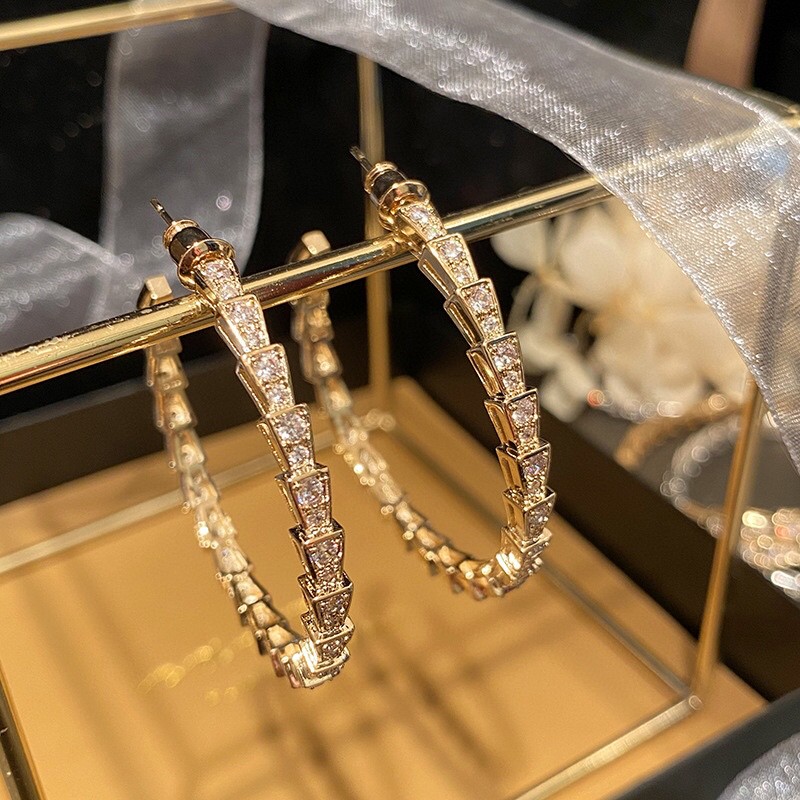 Bvlgari Snake Bone Earrings - cnluxepick