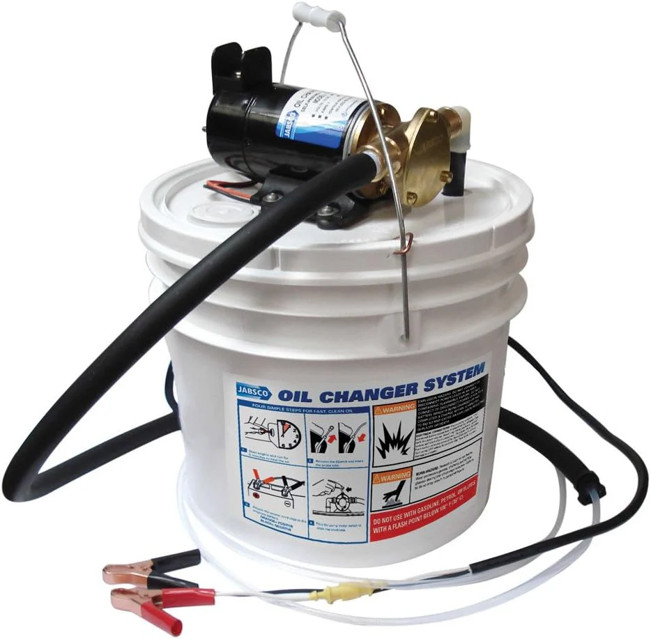 2026 Marine Quick Oil Changer, Flexible Impeller Pump, Reversing Switch 3.5 Gallon, 12-Volt, Non CE, White