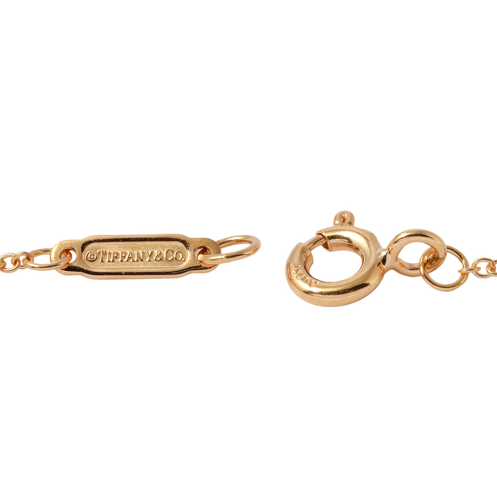 Tiffany & Co. Open Circle Necklace 18K Rose Gold Diamond 67124804