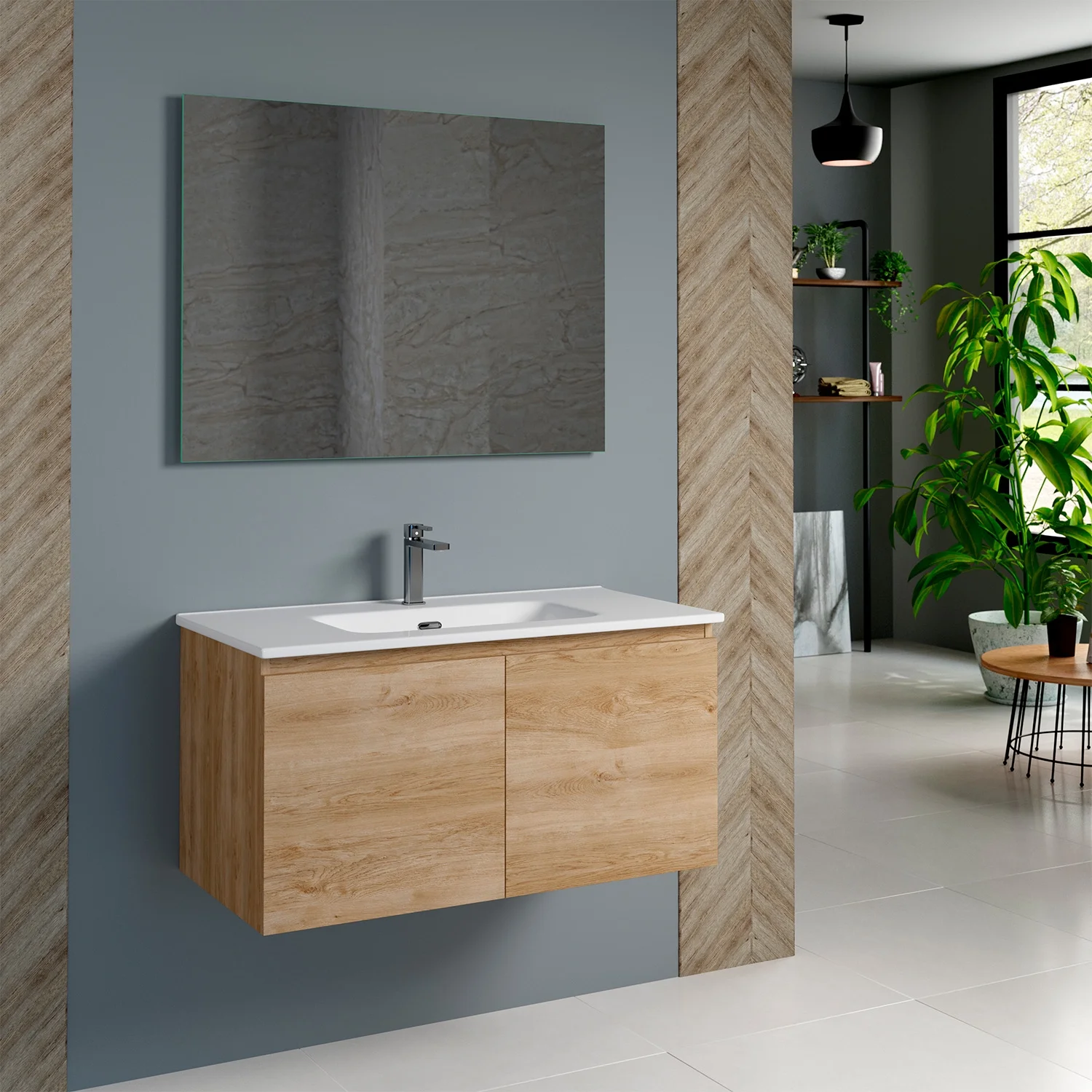 DAX Malibu Engineered Wood Single Vanity Cabinet, 36