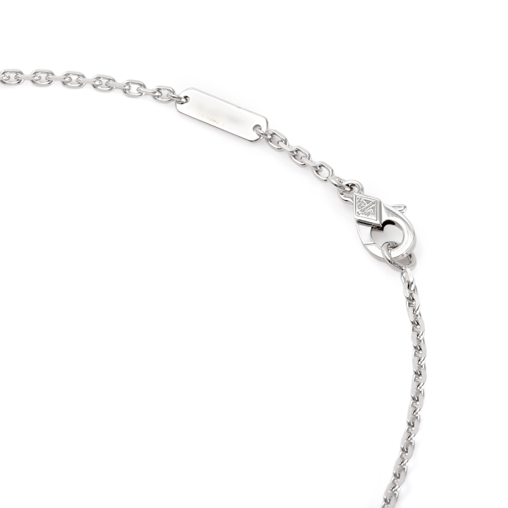 Van Cleef & Arpels Magic Alhambra Necklace 18K White Gold Mother of Pearl VCARN32200