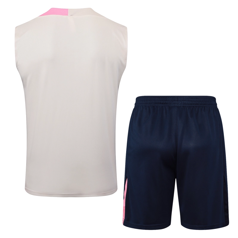 Barcelona Sleeveless Training Kit Beige 2025-26