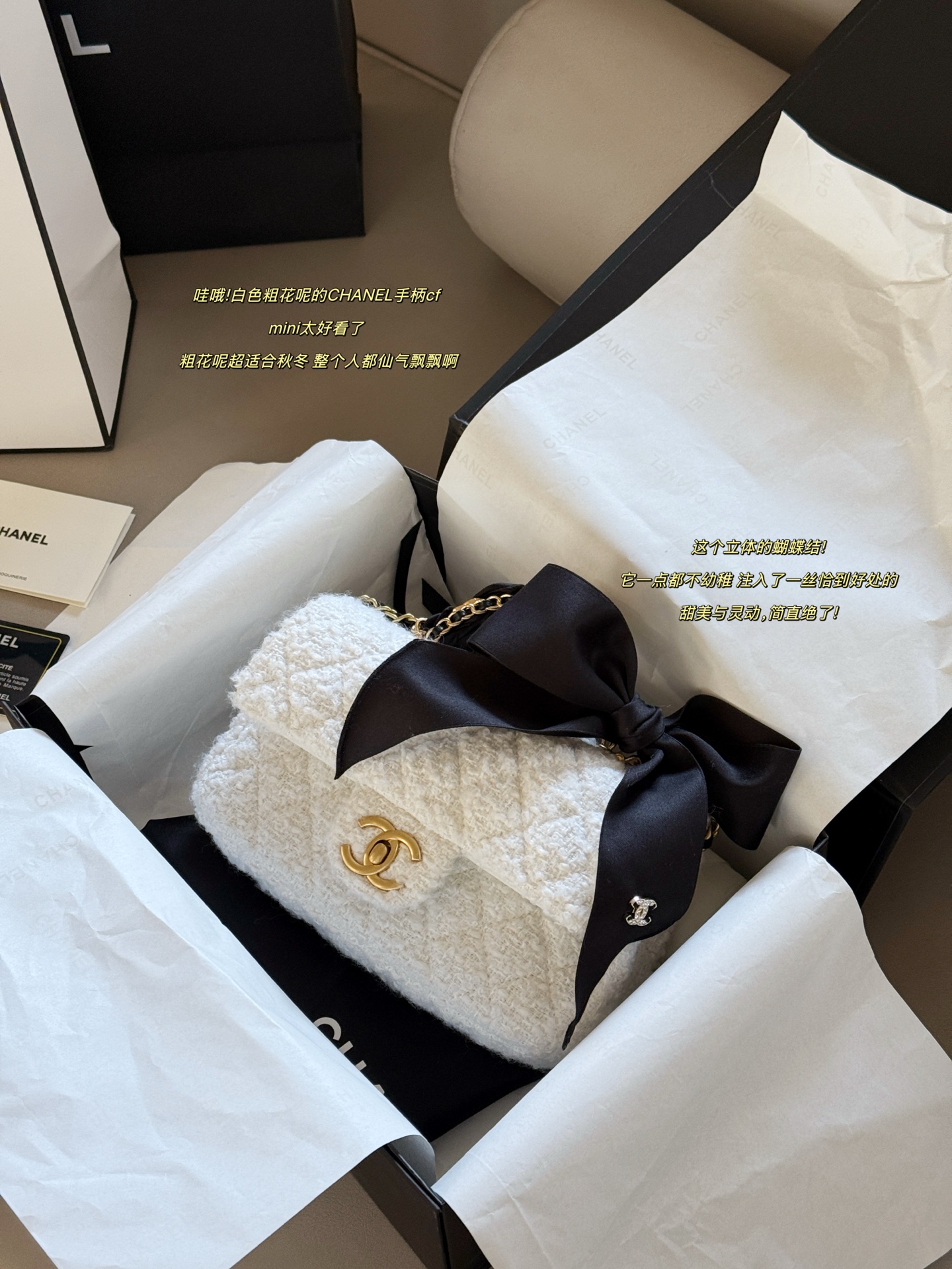 Chanel 25k Bow Handle CF Mini Bag - cnluxepick