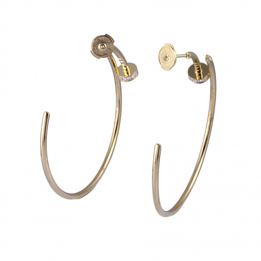 Cartier Juste un Clou Earrings 18K Yellow Gold Diamond B8301225