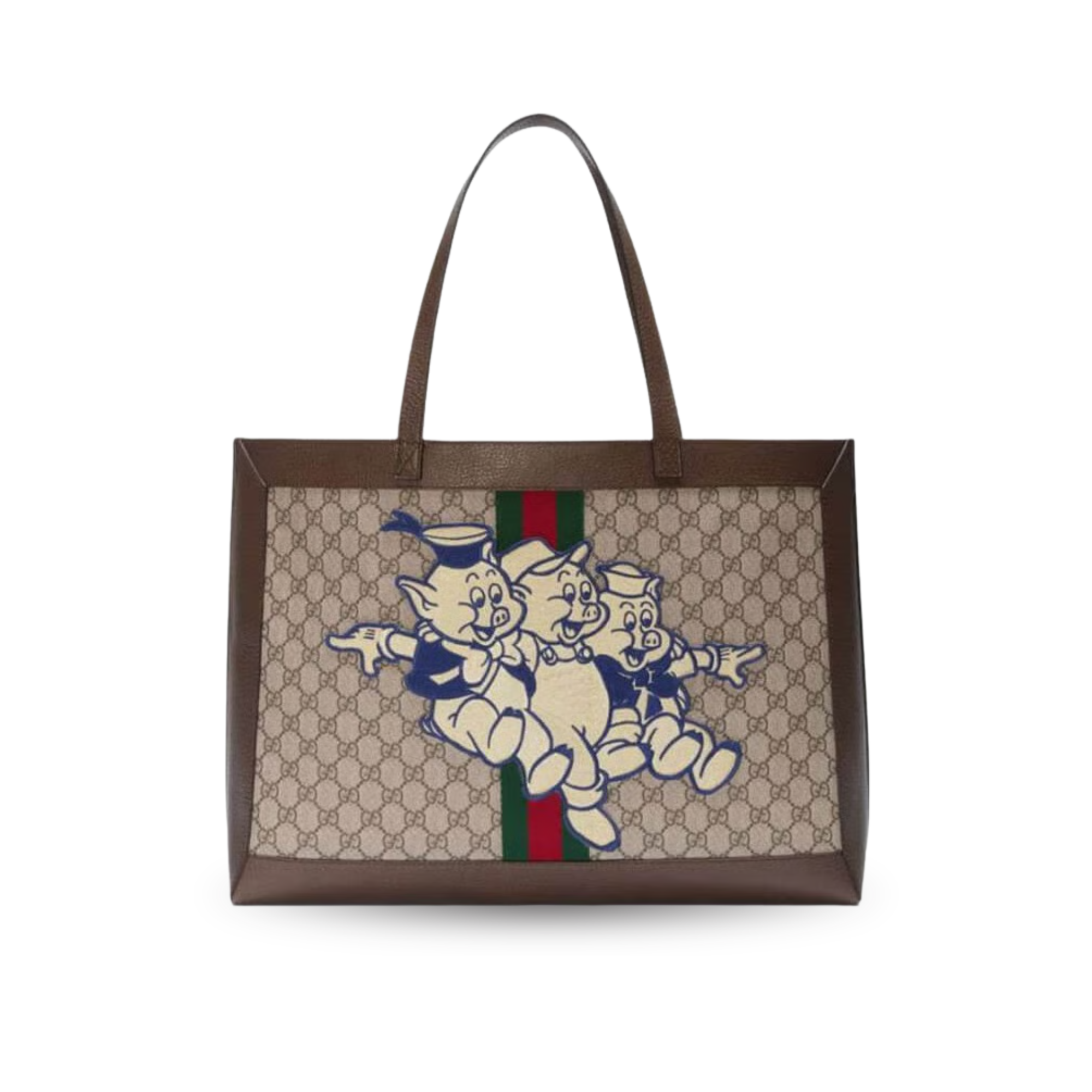 Gucci Ophidia GG Tote with Three Little Pigs 44cm