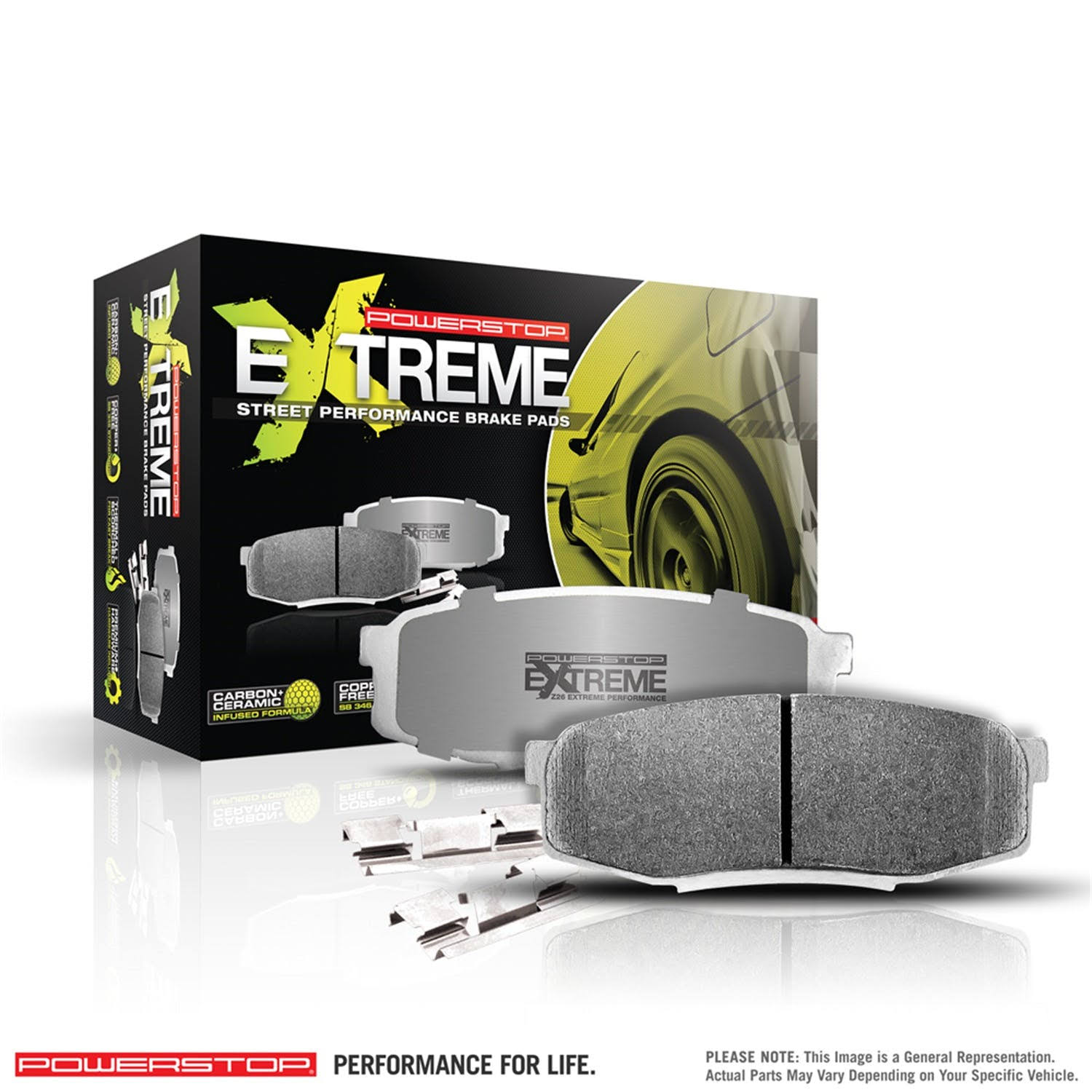 Power Stop Front Z26 Street Warrior Brake Pad Set Z26-1784