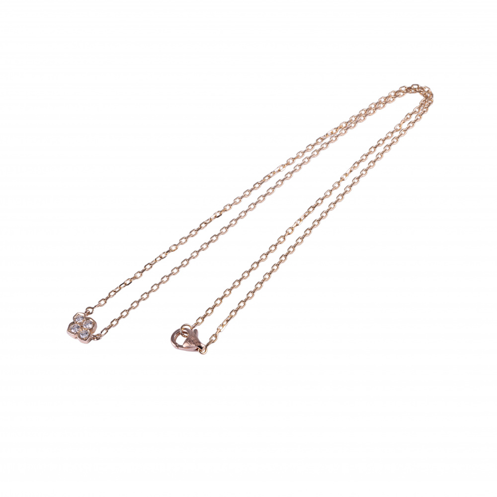 Cartier Hindu K18PG Pink Gold Necklace Diamond