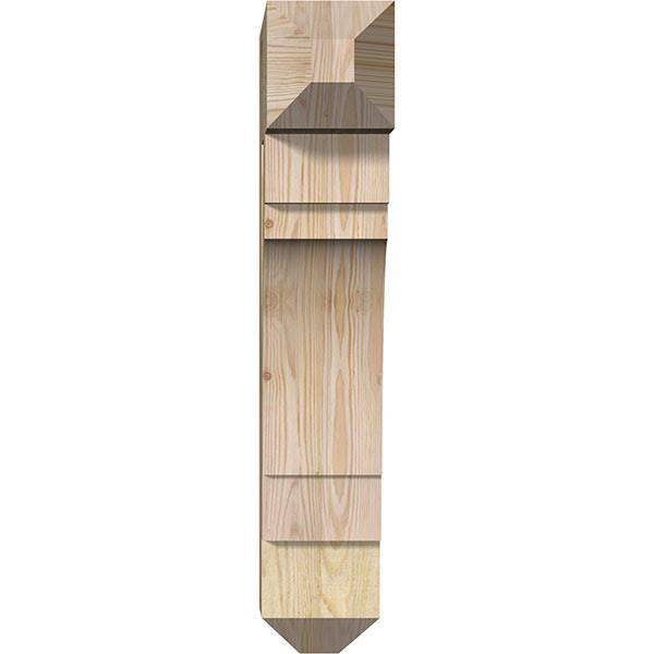 6x22W x 20x22D x 32x22H Merced Craftsman Rough Sawn BRACKET, Douglas Fir