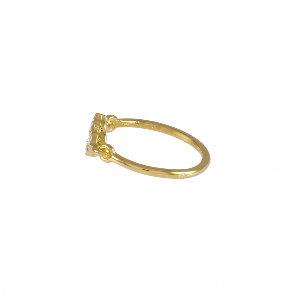 Cartier Hindu K18YG Yellow Gold Ring Diamond