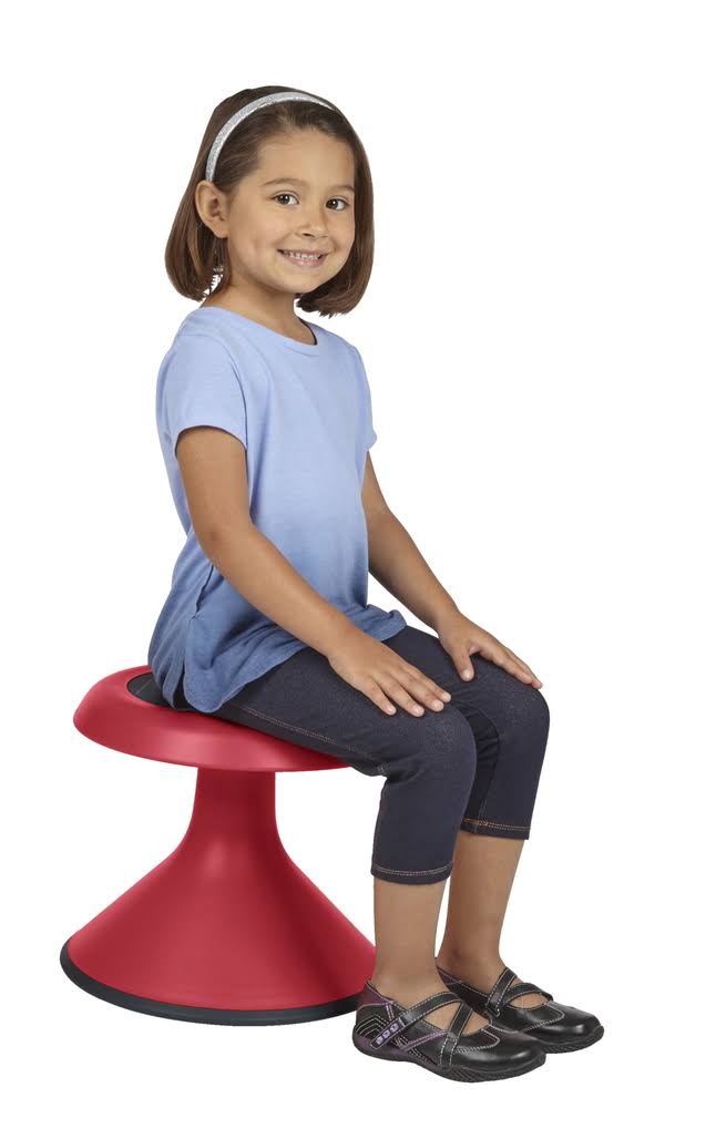 Classroom Select NeoRok Motion Stool, Active Wobble Seating, 18-1/2 inch Seat Height, Claret, Gold | Nylon | Choose A Color | Li