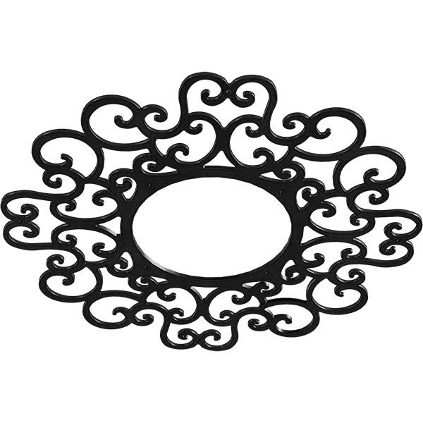 28x22OD x 10 3/4x22ID x 3/16x22P Reims Metal Pierced Ceiling Medallion