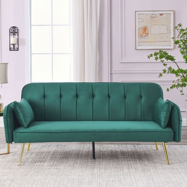 Adjustable Velvet Sofa Bed