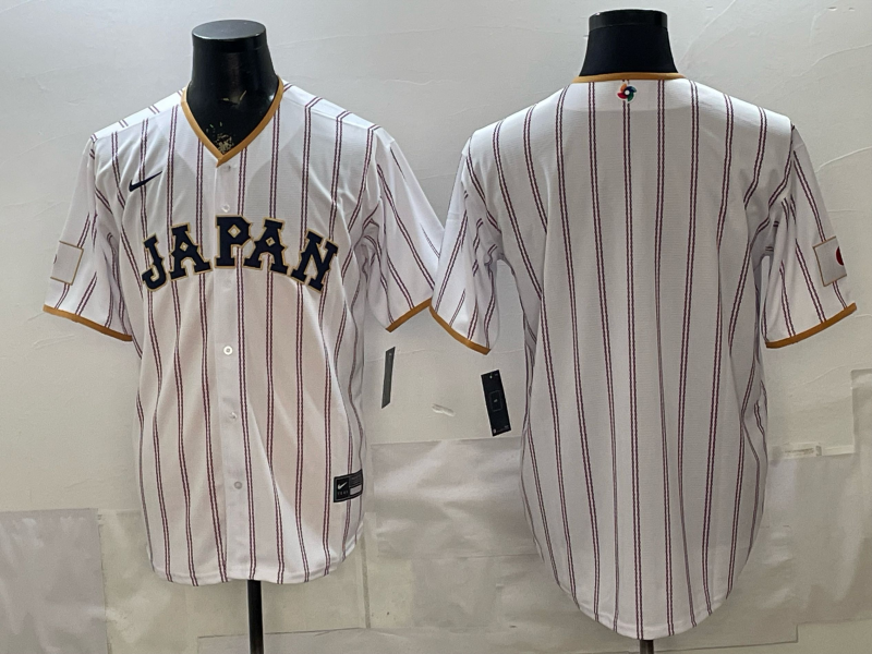 Men's Japan Baseball White 2026 World Baseball Classic Game Jersey