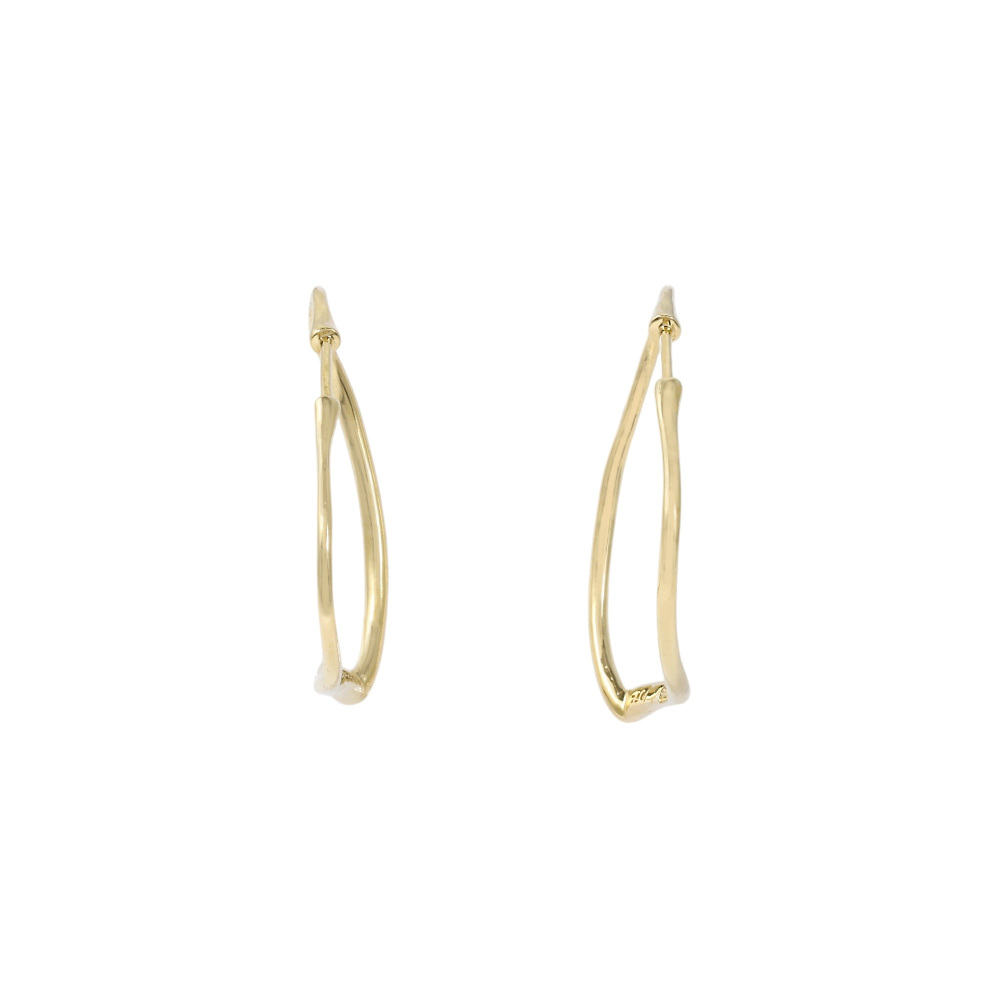 Tiffany & Co. Elsa Peretti Open Heart Hoop M Earrings 18K Yellow Gold 60018035