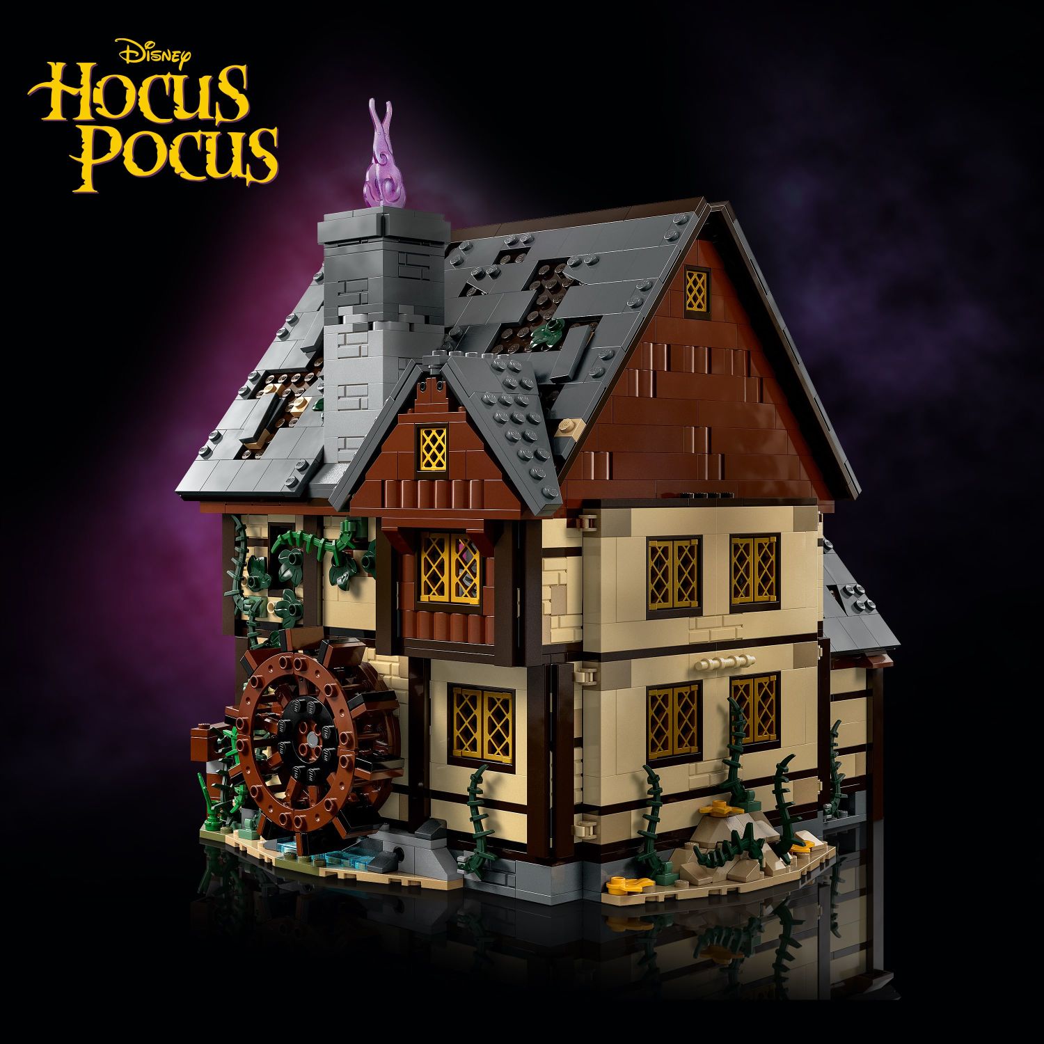 LEGO - Ideas Disney Hocus Pocus: The Sanderson Sisters' Cottage Building Set, Halloween Gift for Adults 21341