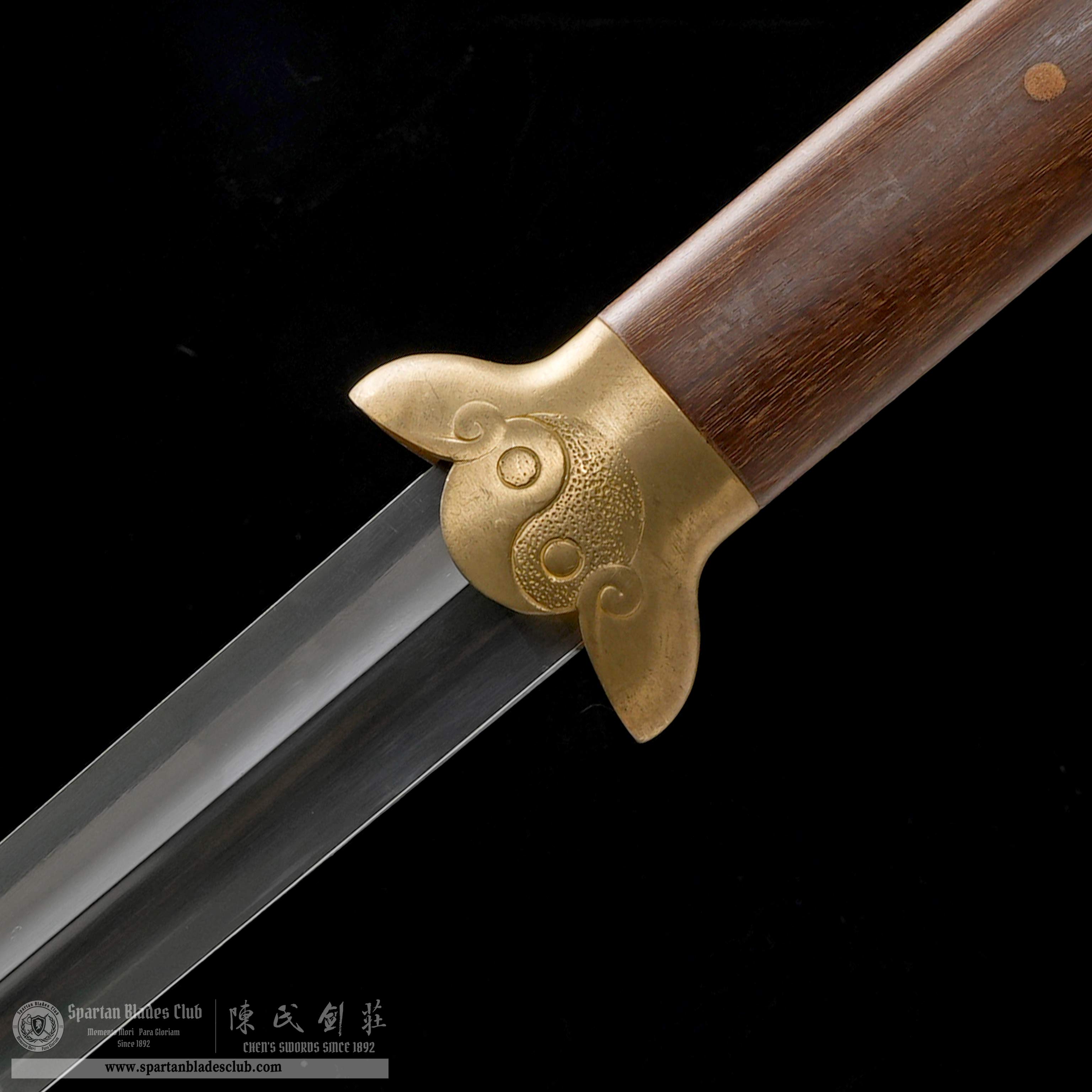 XA15 | Wuji Jian | Not Sharpened | Practice Sword | Chinese Jian | Spring Steel | Black | Battle-Ready | Full-tang | Spartan Blades Club | CHEN'S SWORDS 1892 - Spartan Blades Club - 陳氏劍莊1892