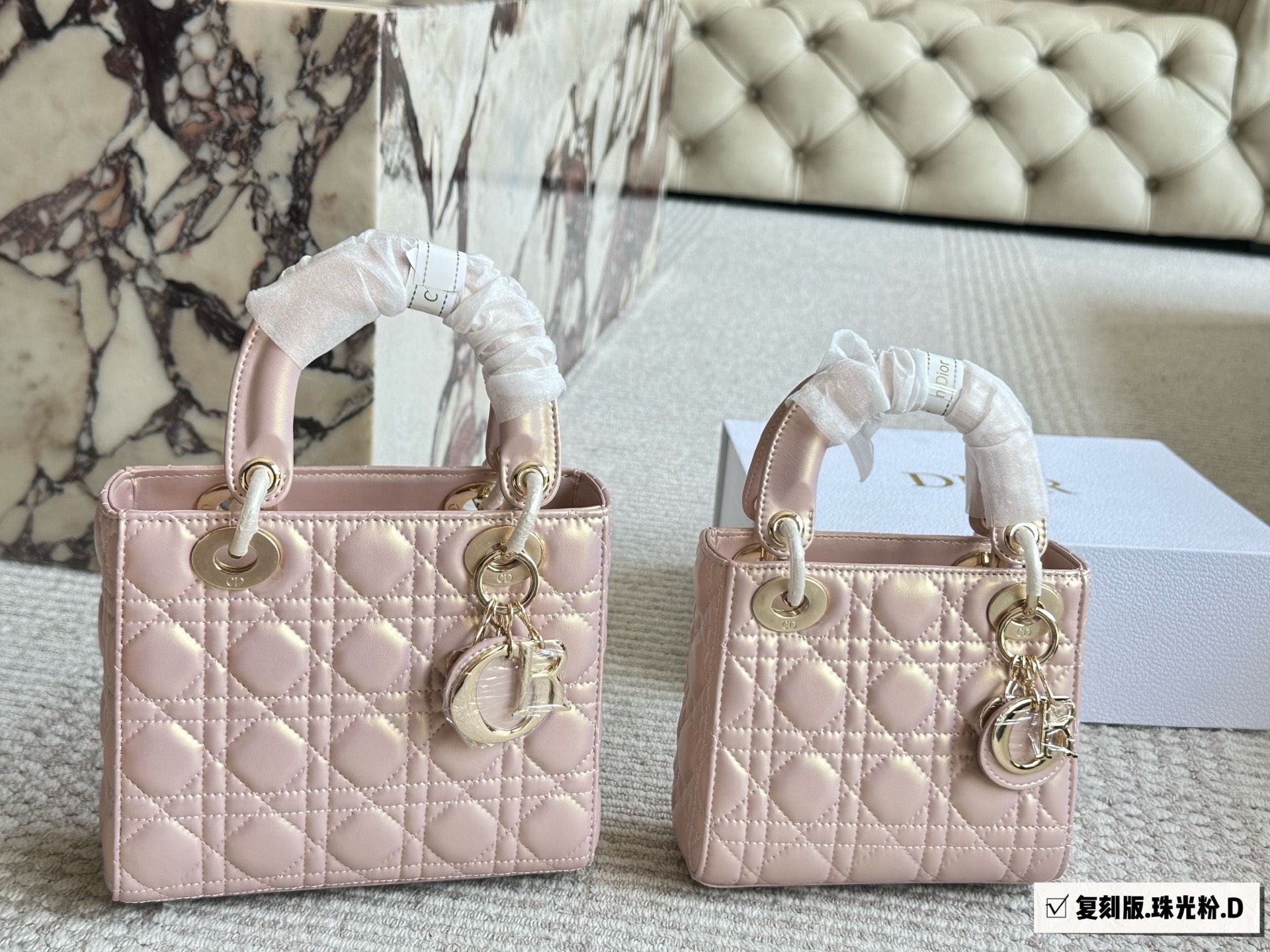 Dior Pearlescent Lady Dior Bag - cnluxepick