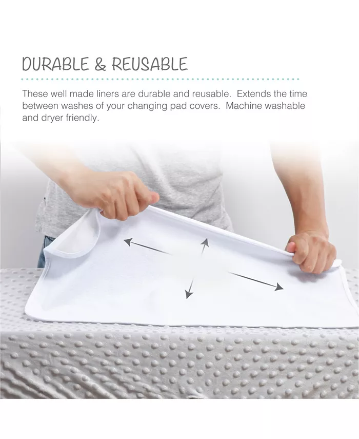 The Peanutshell Changing Pad Water Resistant Liners, Pack of 4