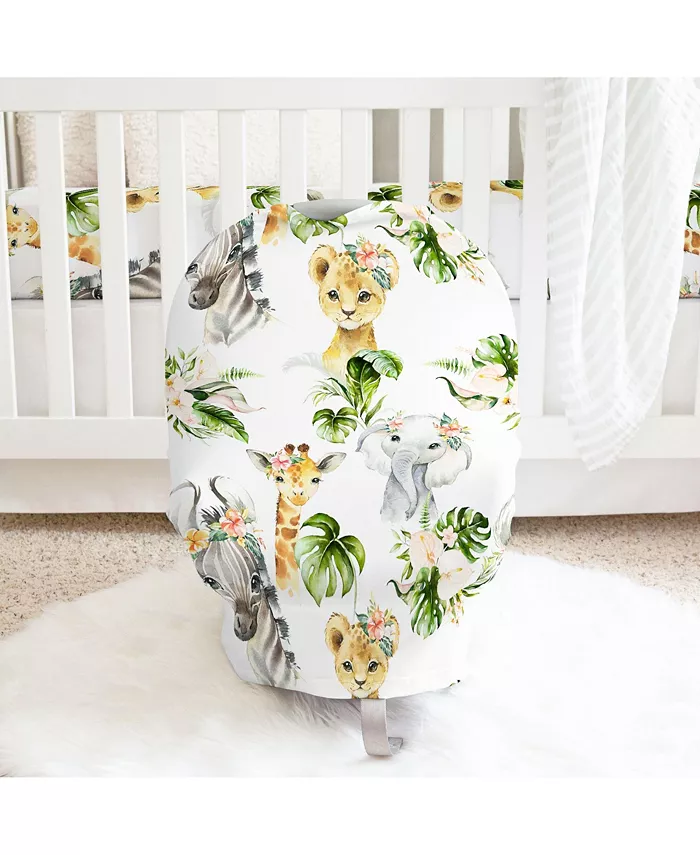 Honey Lemonade Multifunctional Nursing Cover Carseat Cover - Africa Animals