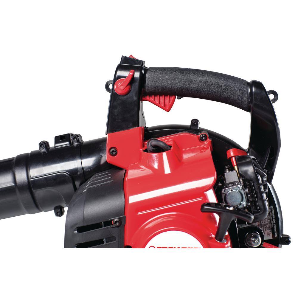 Troy-Bilt 205 MPH 450 CFM 27cc 2-Cycle Full-Crank Engine Gas Leaf Blower with Vacuum Kit Included TB27VH