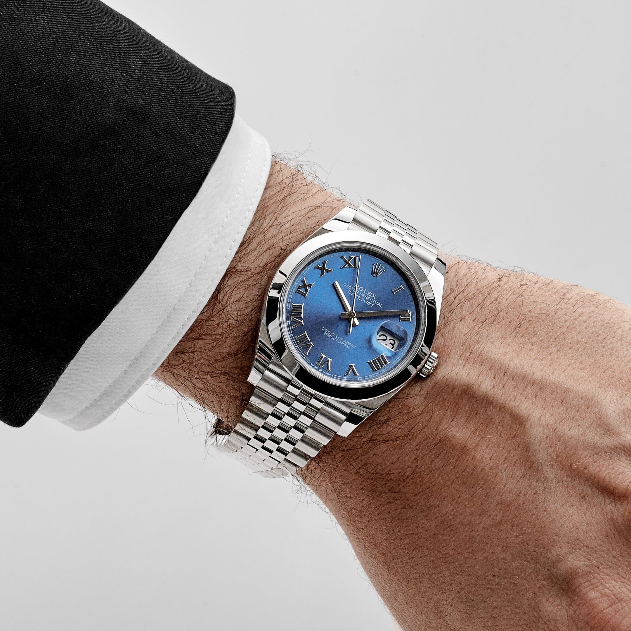 Rolex Datejust 41 126300 Stainless Steel Blue Roman Dial Jubilee (2025)