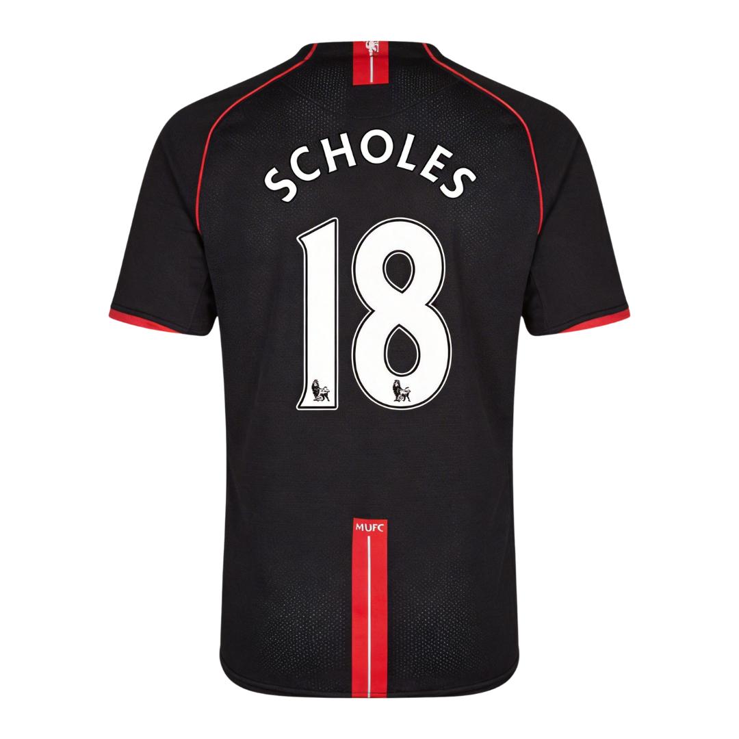 Retro Soccer Jersey SCHOLES #18 Manchester United Away 2007/08