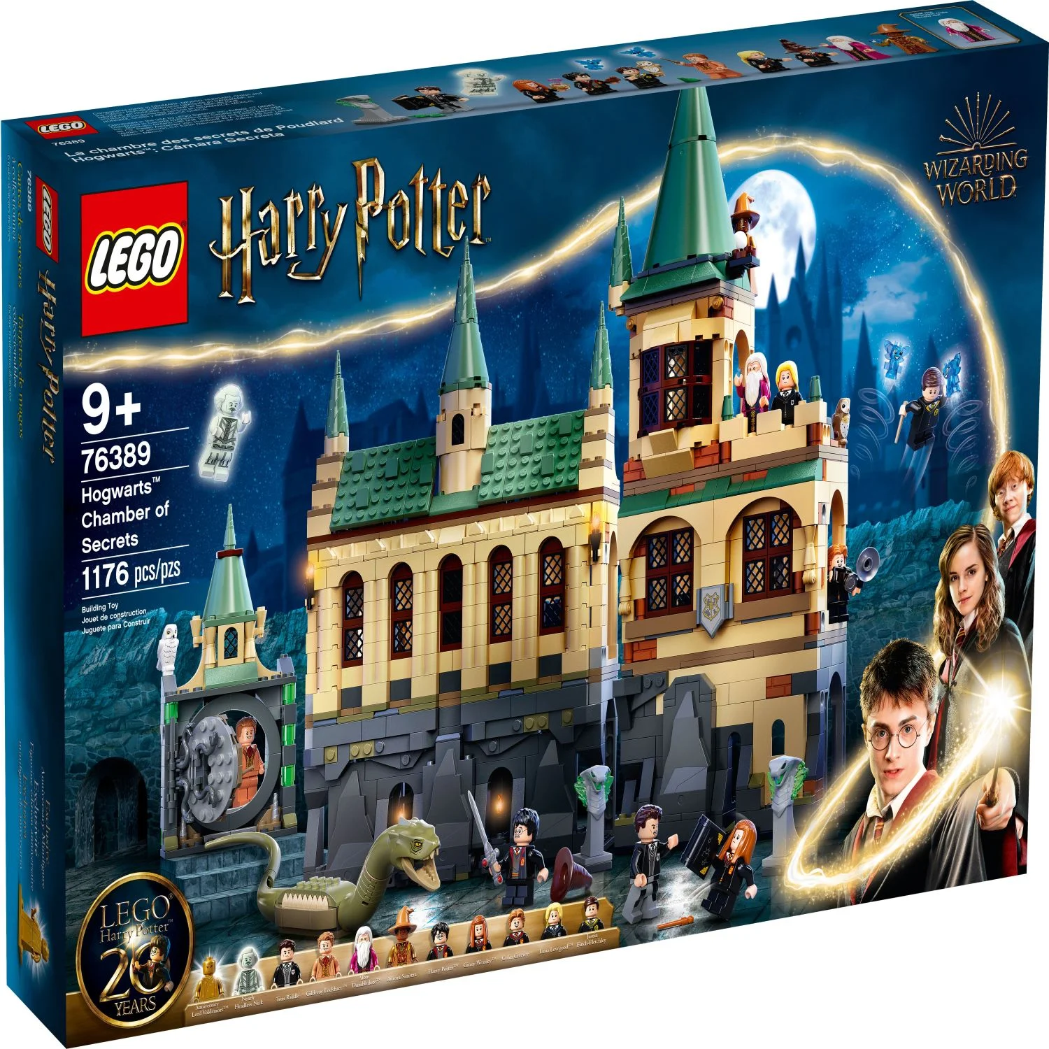 LEGO Harry Potter Hogwarts Chamber of Secrets, 20th Anniversary Castle Model, Harry Potter Birthday Gift, 76389