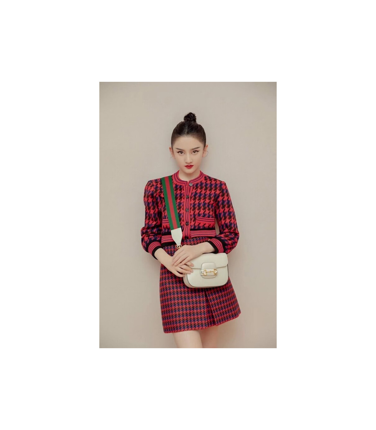 Gucci Horsebit 1955 Mini Bag in White Leather 20.5cm/8.1in