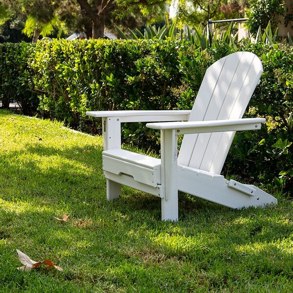 All Weather Folding Adirondack Chair,HDPE Recyclable Plastic