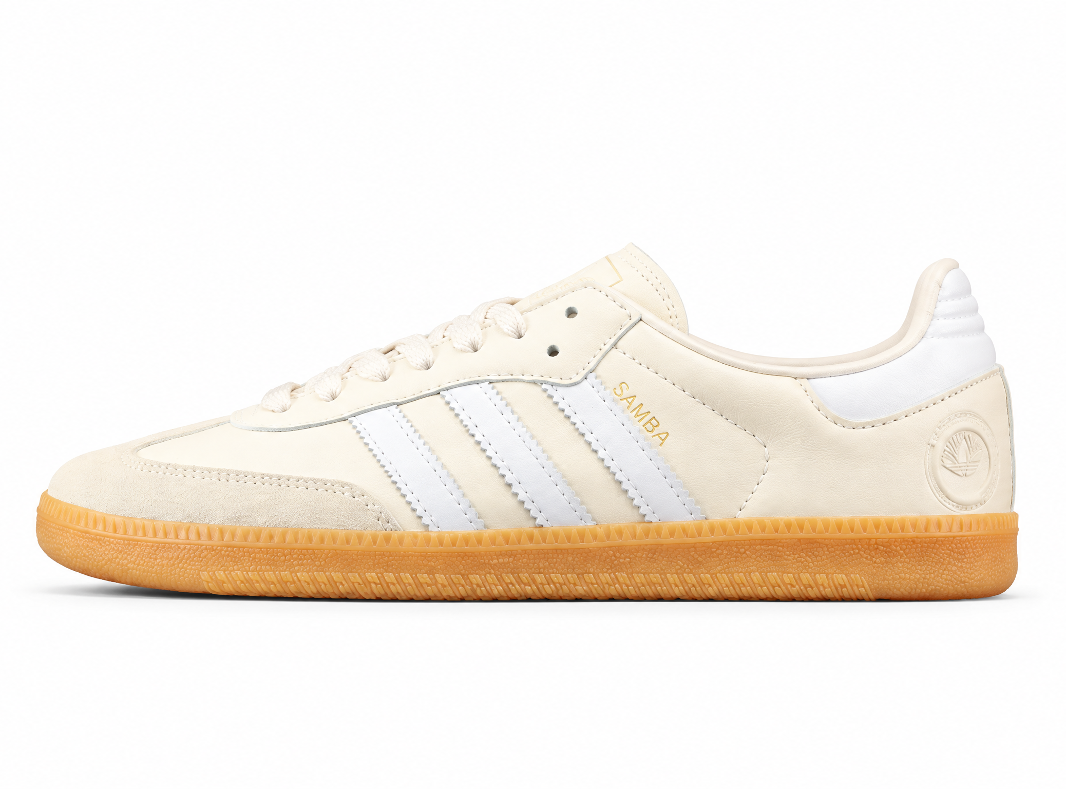 Adidas Samba Vegan Shoes Cloud White/Cloud White/Brown FW2432