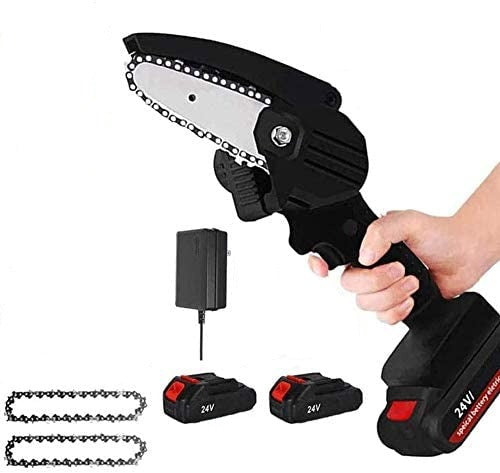 Woosir Upgraded 24V Mini Chainsaw With 2 Batteries 2 Chain