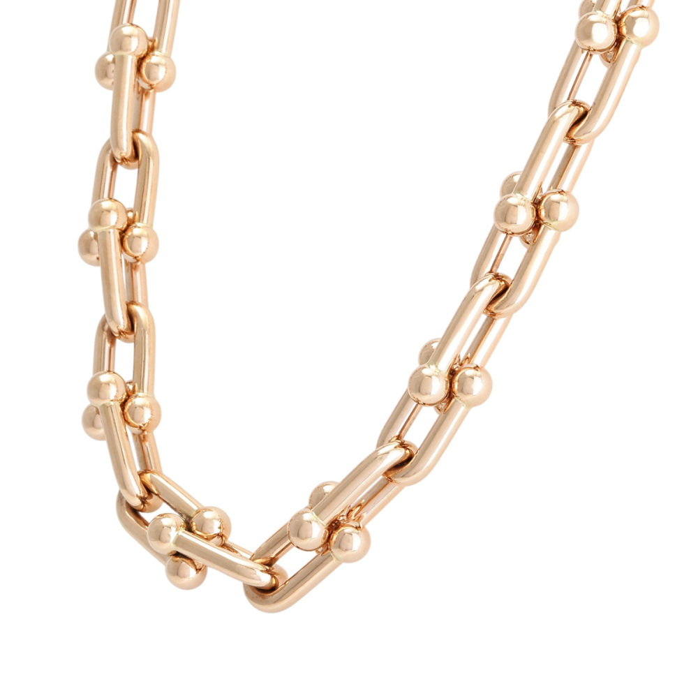 Tiffany & Co. Hardware Link Necklace 18K Rose Gold 70881470