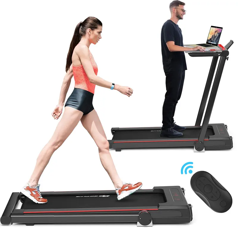 Ultra-Slim Foldable Electric Treadmill – Space-Saving Design with No Assembly Required