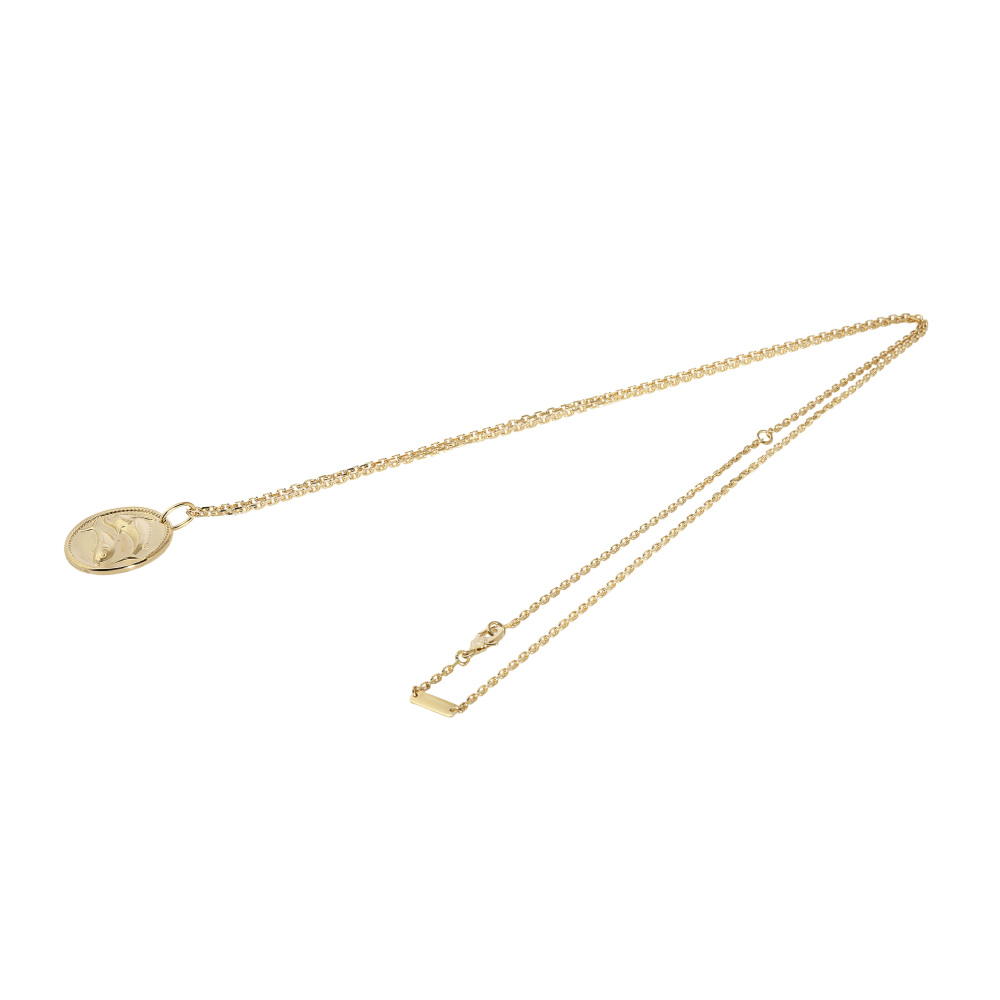 Van Cleef & Arpels Zodiac Medal Pischium (pisces) Necklace 18K Yellow Gold VCARP7SY00