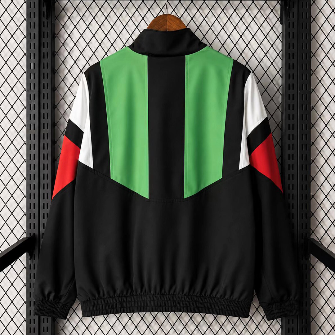 2026 Mexico EQT Black Green Retro Windbreaker