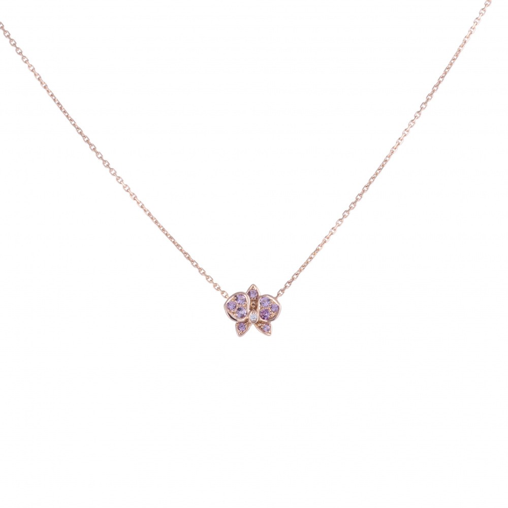 Cartier Caresdor Kidepal Necklace 18K Rose Gold