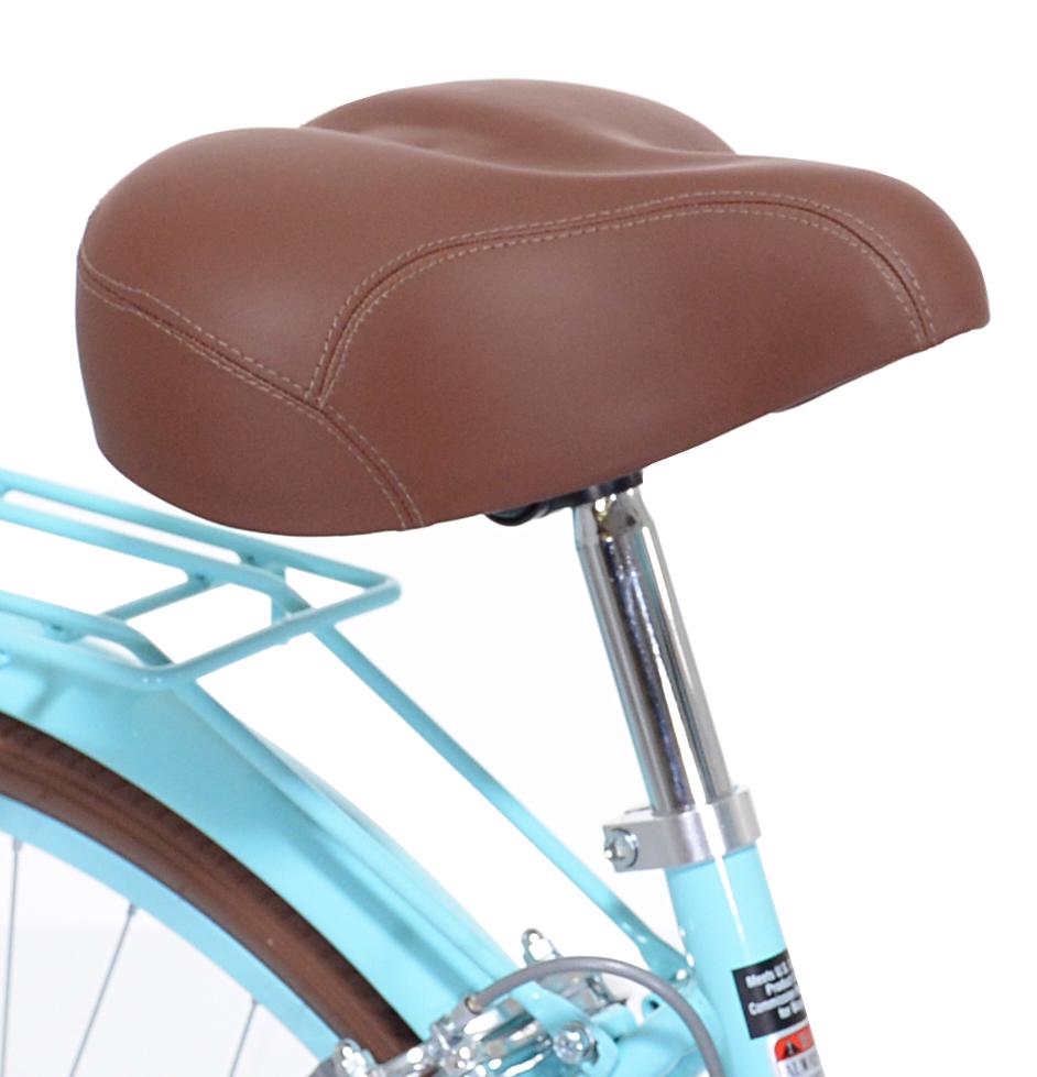 Kent Bicycles 700C Providence Ladies Cruiser Bike， Light Blue and Brown