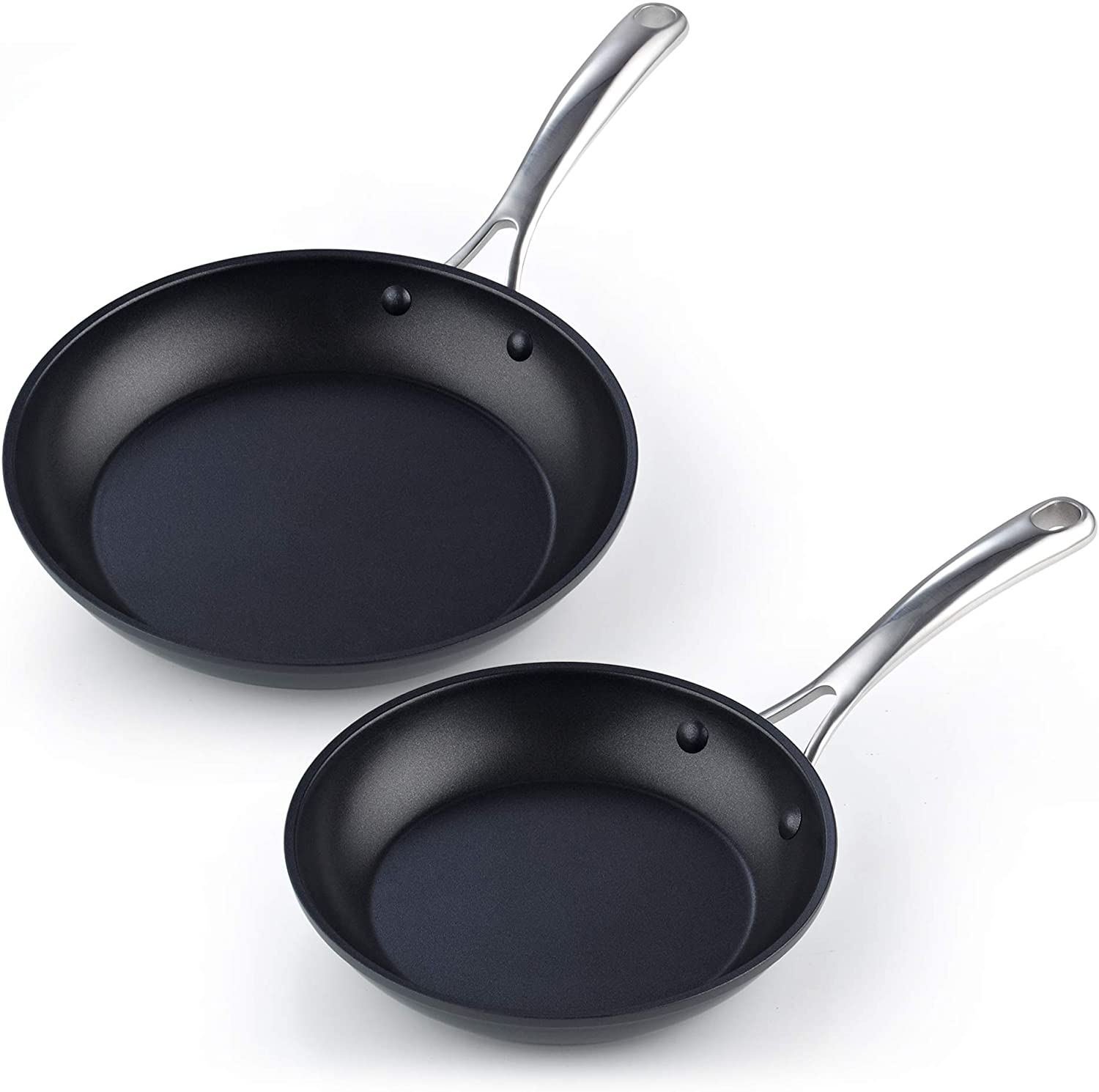 Cooks Standard 02709 Non-stick Hard Anodized Cookware Set, 8 Piece, Black