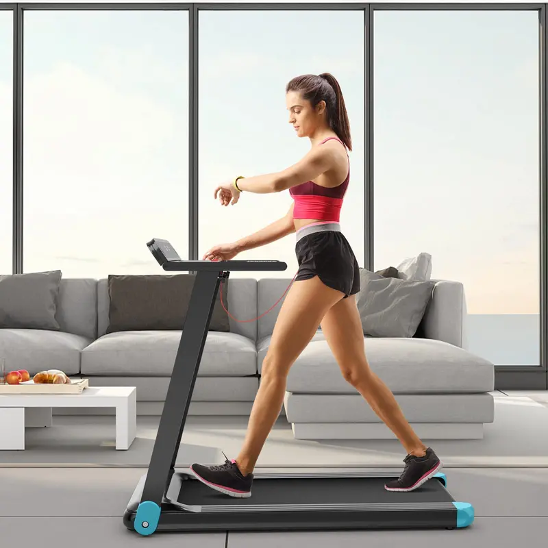 Smart Folding Treadmill – Compact Superfit Model with Bluetooth Speaker and App Connectivity
